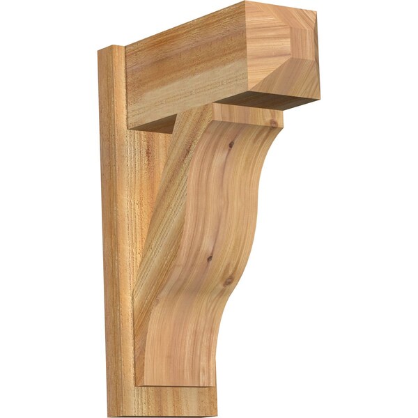 Ekena Millwork Funston Rough Sawn Craftsman Outlooker, Western Red Cedar, 8"W x 18"D x 26"H OUT08X18X26FST04RWR - main